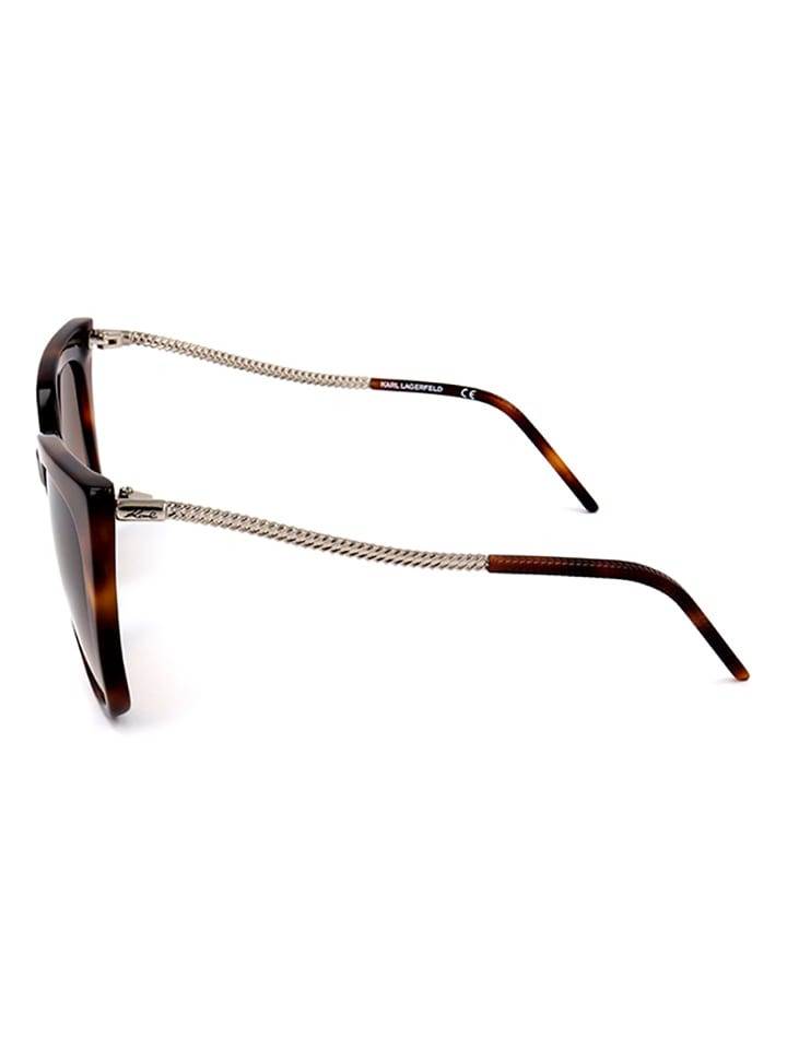 Karl Lagerfeld Damen-Sonnenbrille in Braun günstig kaufen 54