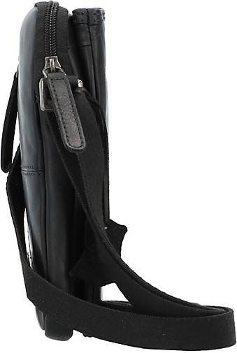 Greenburry Pure Black Handytasche Leder 11 cm