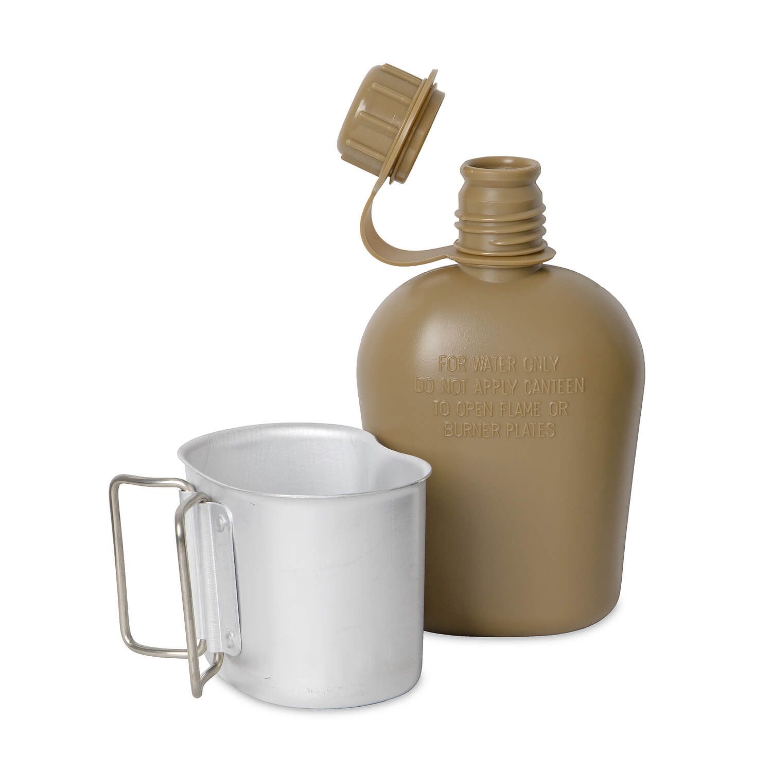 US Feldflasche m. Becher u. Hülle