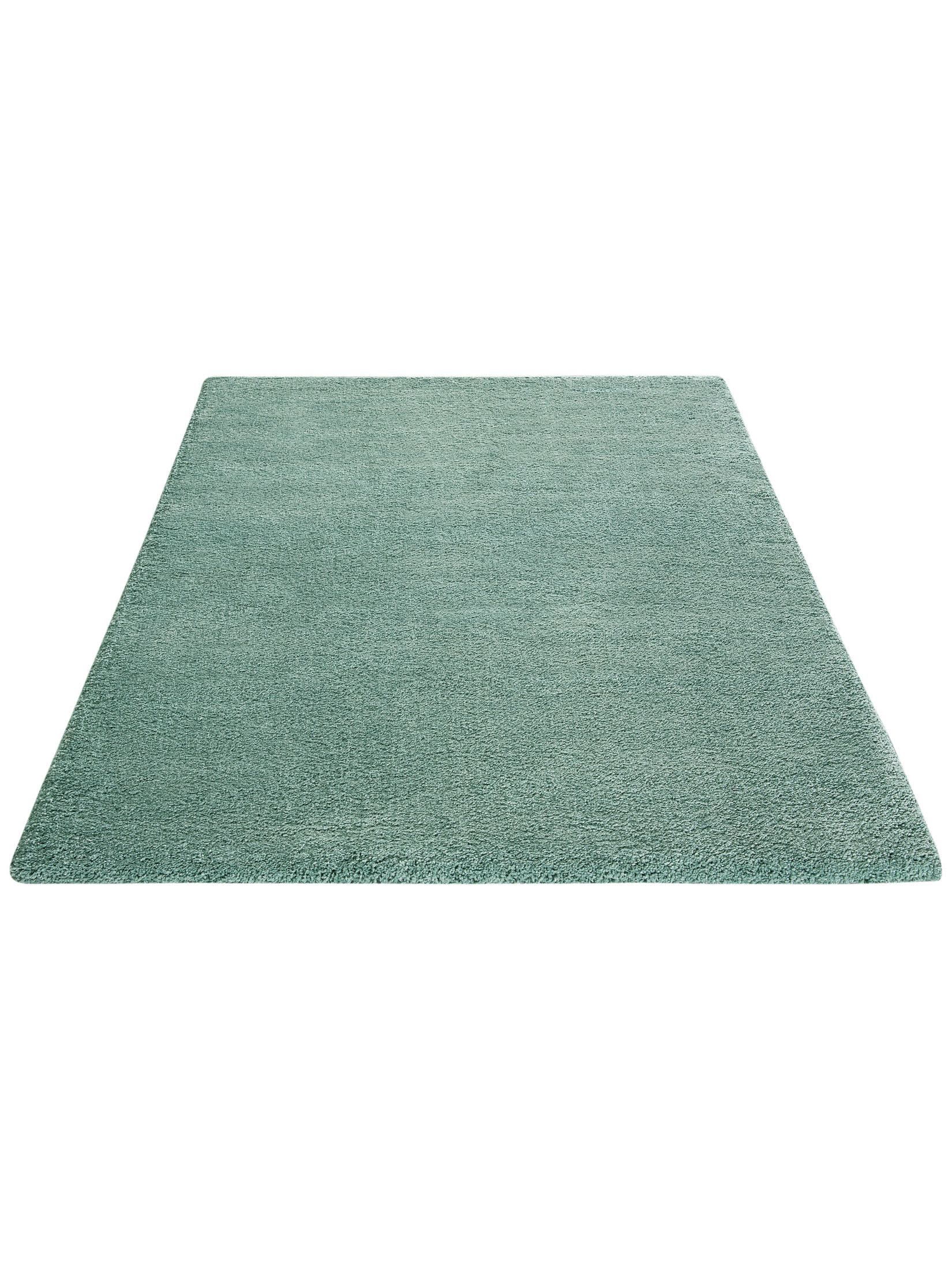 Lounge Hochflor-Teppich, Grün
