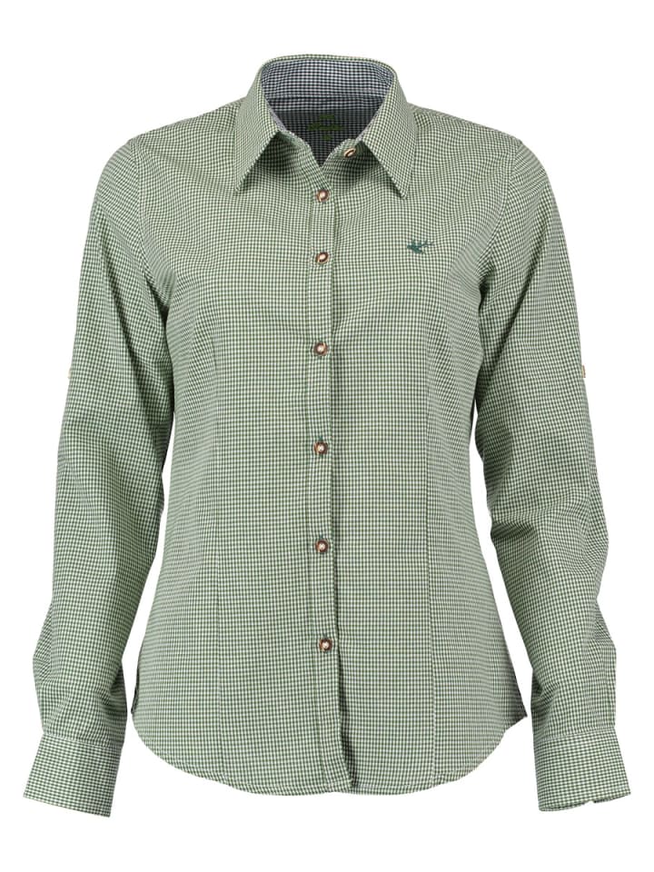 OS-Trachten Trachtenbluse Ututu in khaki/schlamm günstig kaufen
