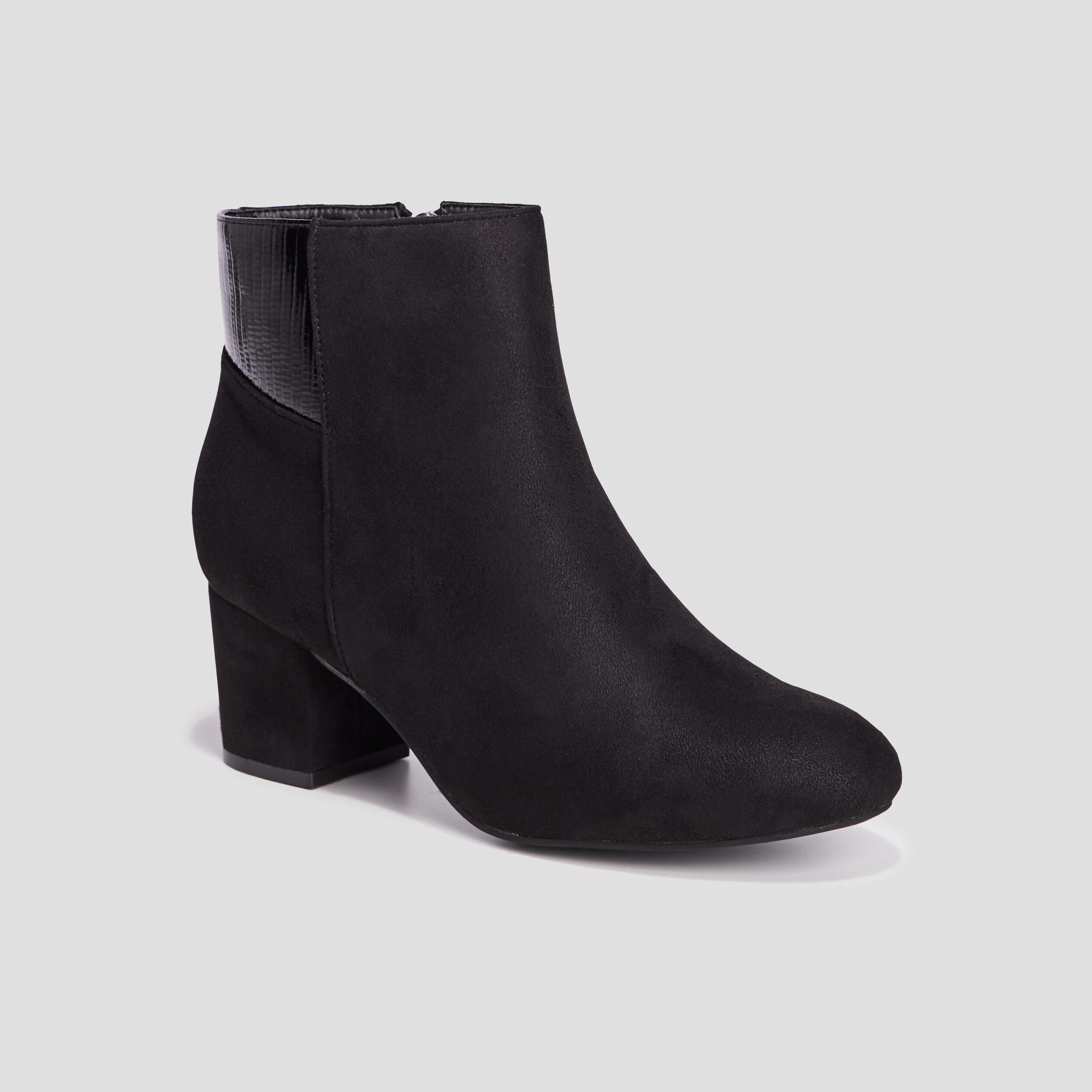 Bottines à talons noir femme | La Halle