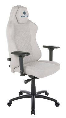 HIVAR Gaming-Stuhl ORBICAL SMOKE, Sitztiefenverstellung, höhenverstellbare Rückenlehne, Lordosenstütze, 4D Armlehnen, Wippwiderstand, Synchronmechanik, TÜV geprüft, Belastbarkeit 130 kg