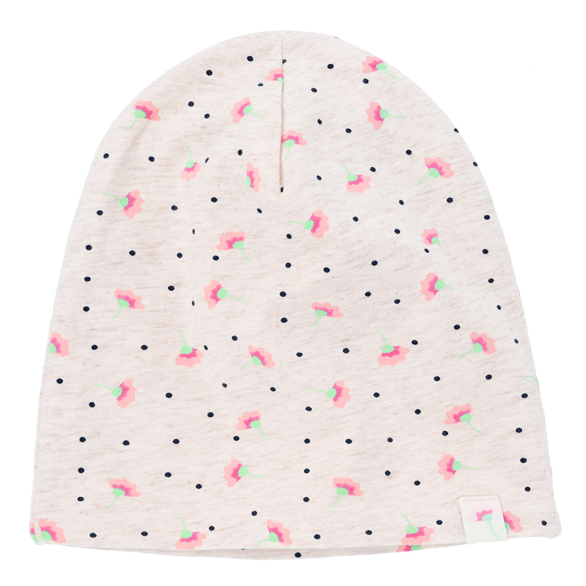 Baby Mütze mit Blumen-Allover