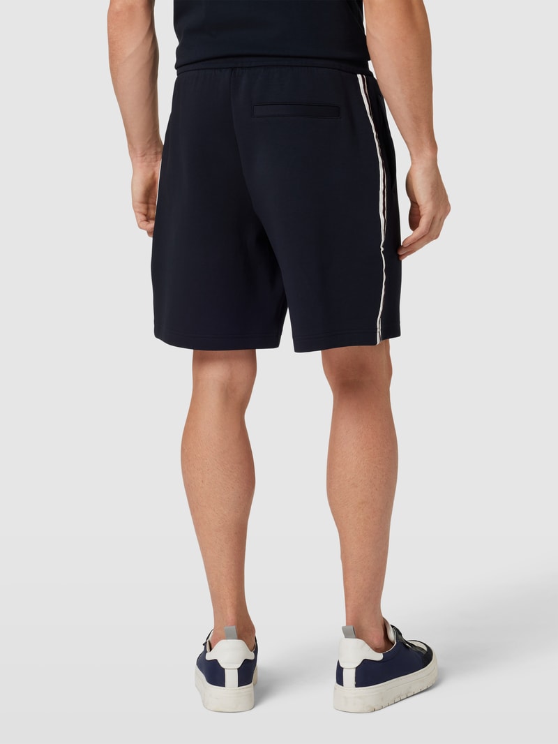Shorts mit elastischem Bund in dunkelblau
