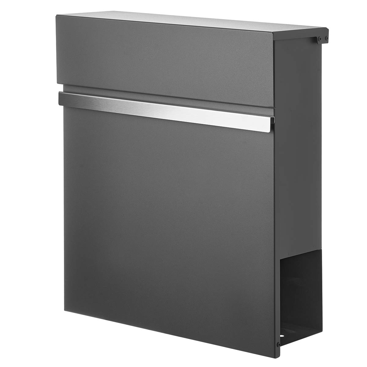 Weles AMARE DESIGN XXL Edelstahl Briefkasten Series 5  - 37 x 41 x 13 cm - Anthrazit