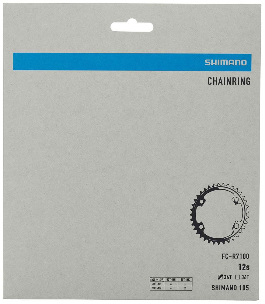 Shimano 105 Kettenblatt für FC-R7100 50/34 Zähne kaufen | Bike-Discount