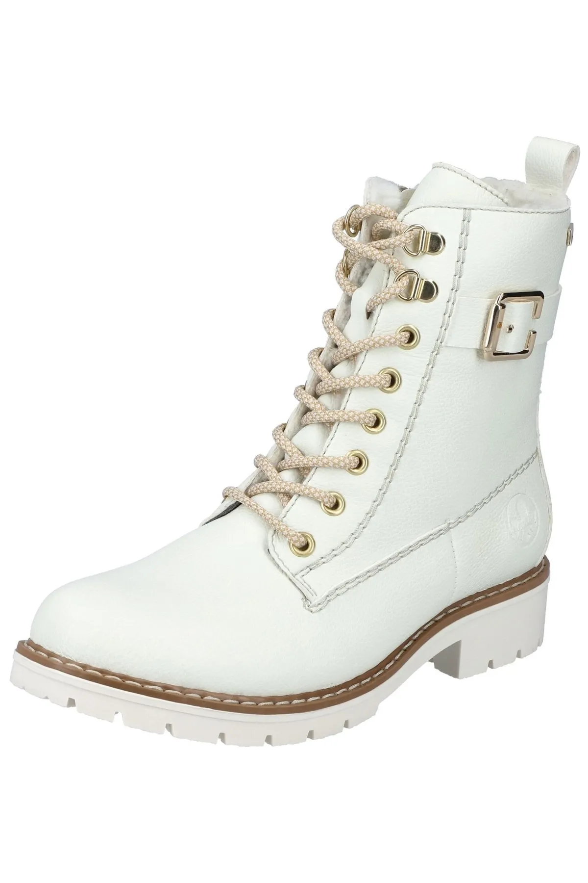 Rieker  Stiefelette - Weiß - Blockabsatz