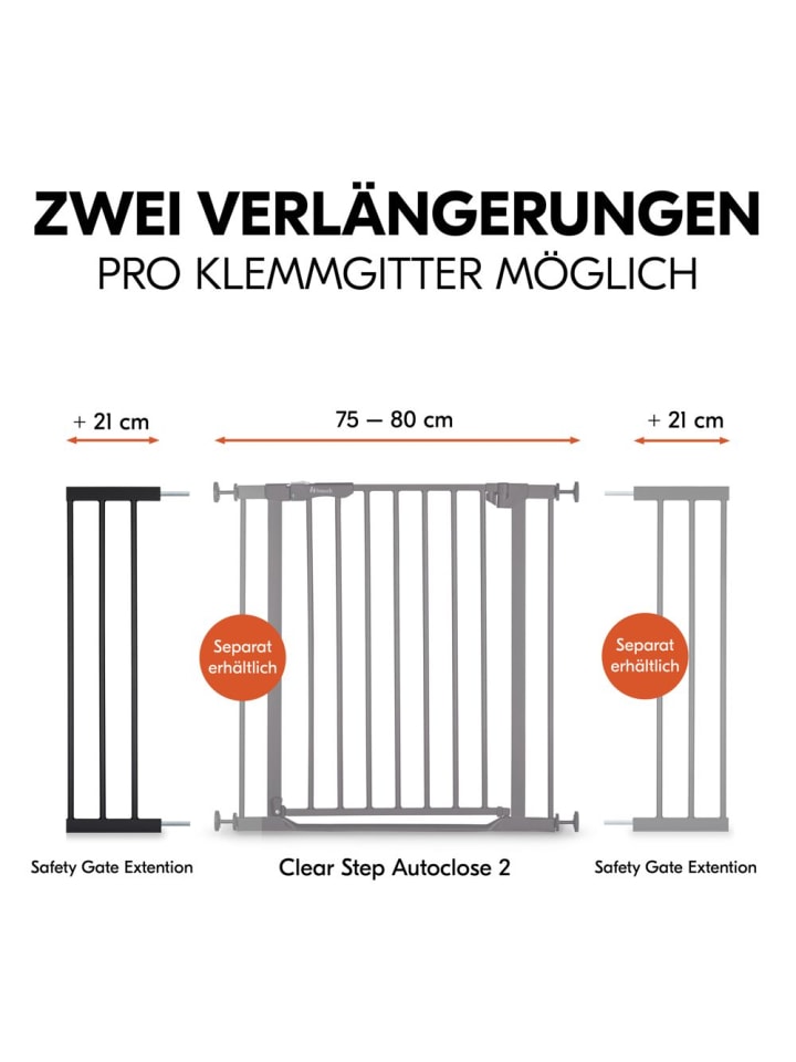 Hauck Türschutzgitter Verlängerung Safety Gate Extension in schwarz günstig kaufen onesize