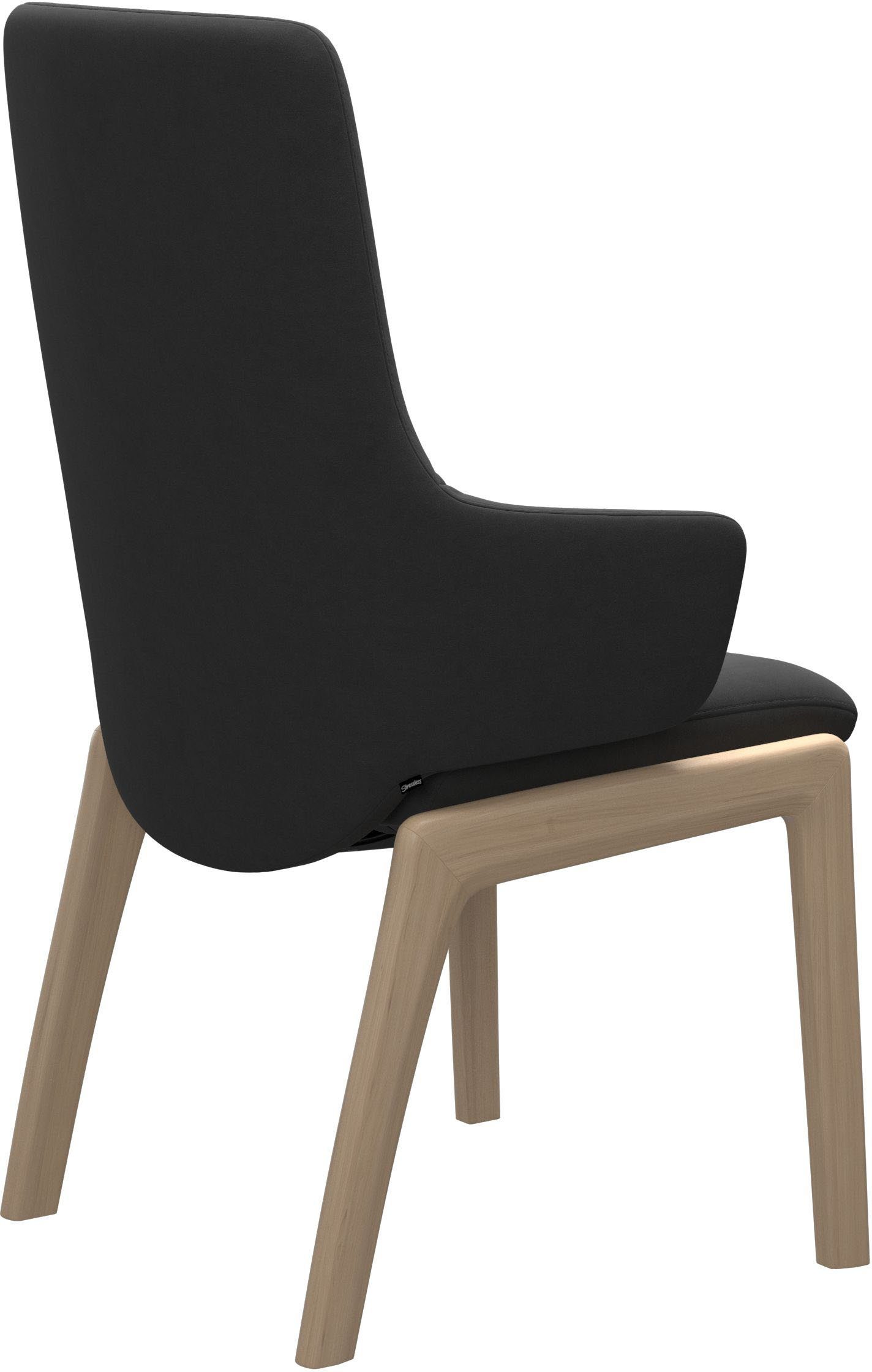 Stressless® Polsterstuhl Laurel, High Back mit Armlehne, Größe L, mit abgerundeten Beinen in Walnuss