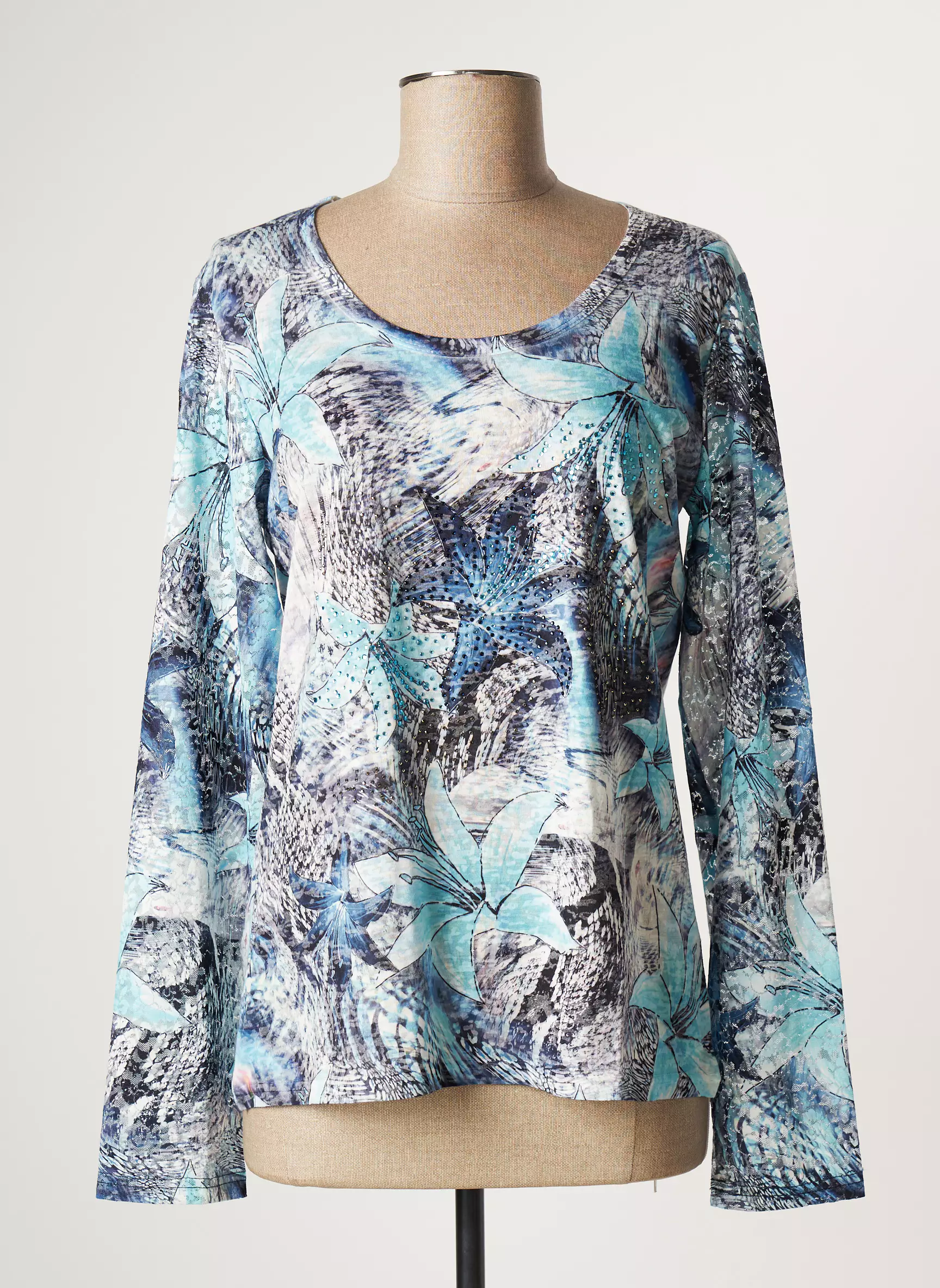 Ky Creation Sous Pulls 1 Femme couleur bleu