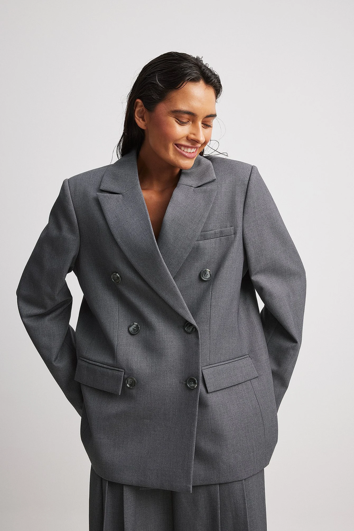 Zweireihige Blazer-Jacke
