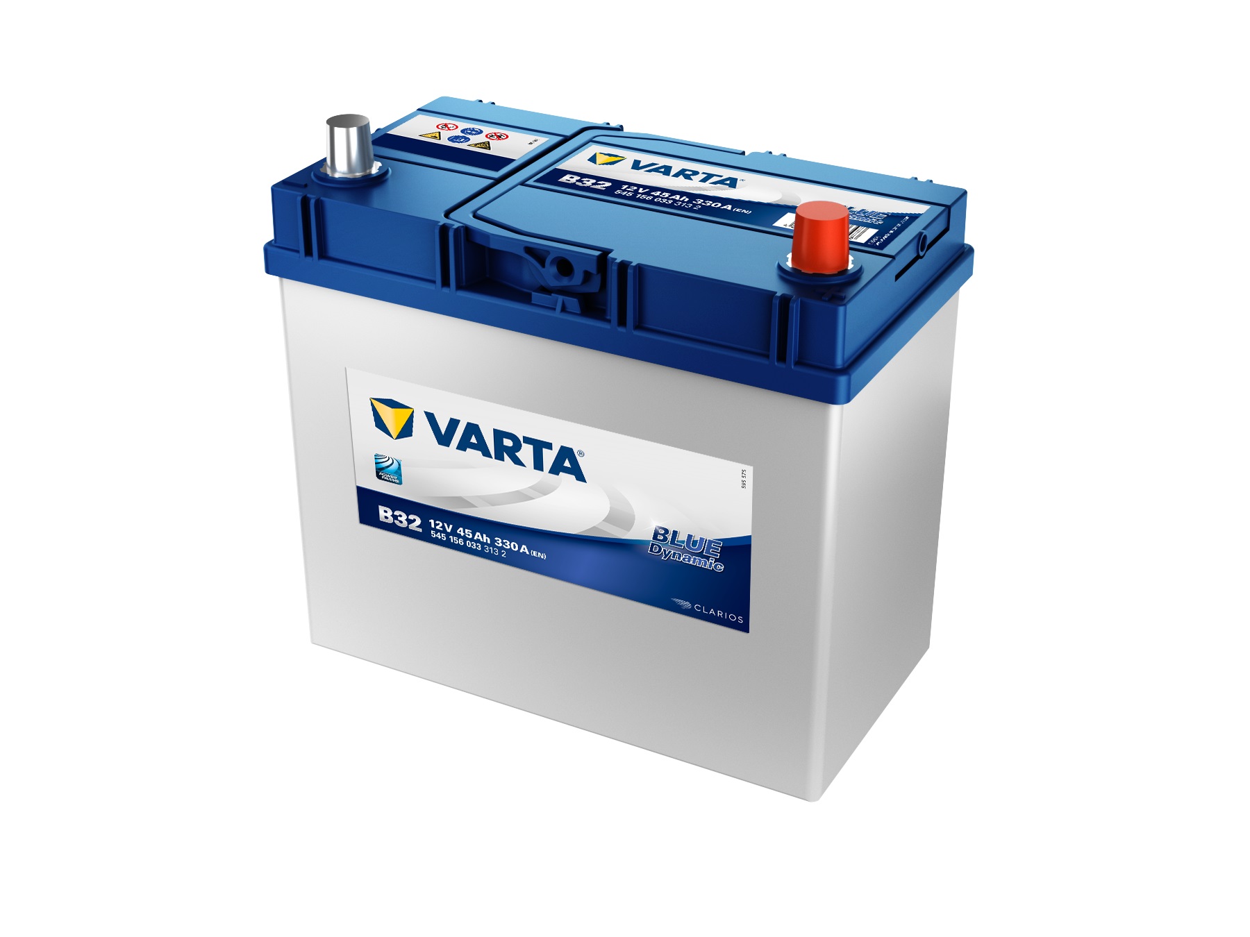 VARTA Blue Dynamic Autobatterie, B32, 5451560333, 45 Ah, 330 A - ATU