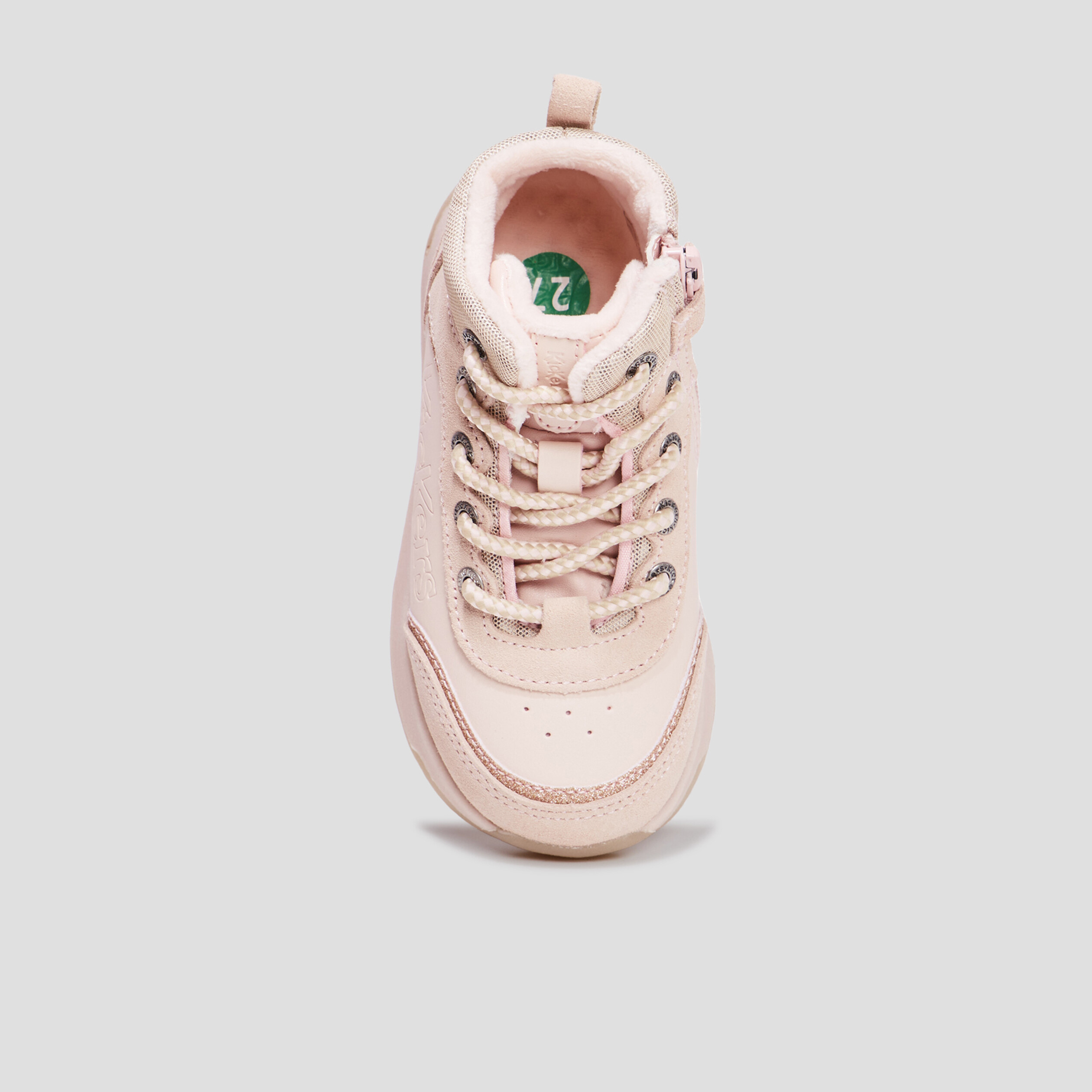 Bottines zippées Kickers Fauna rose fille | La Halle