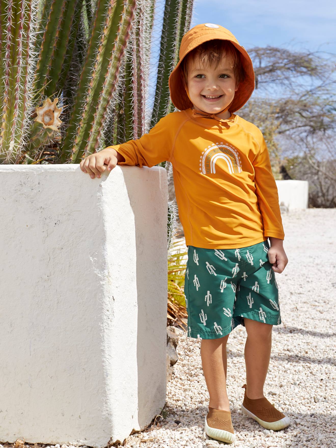 Lässig Langärmeliges Baby UV-Badeshirt LÄSSIG - hellrosa