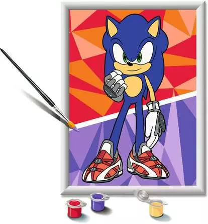 CreArt Sonic: New Yoke City - Malen nach Zahlen für Kinder ab 7 Jahren
