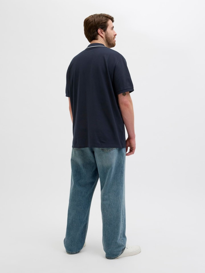 JACK & JONES PLUS Poloshirt in Sky Captain günstig kaufen