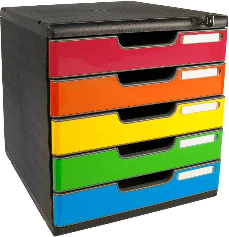 Exacompta Iderama Schubladenbox Kunststoff Mehrfarbig 28,8 x 35 x 32 cm 1