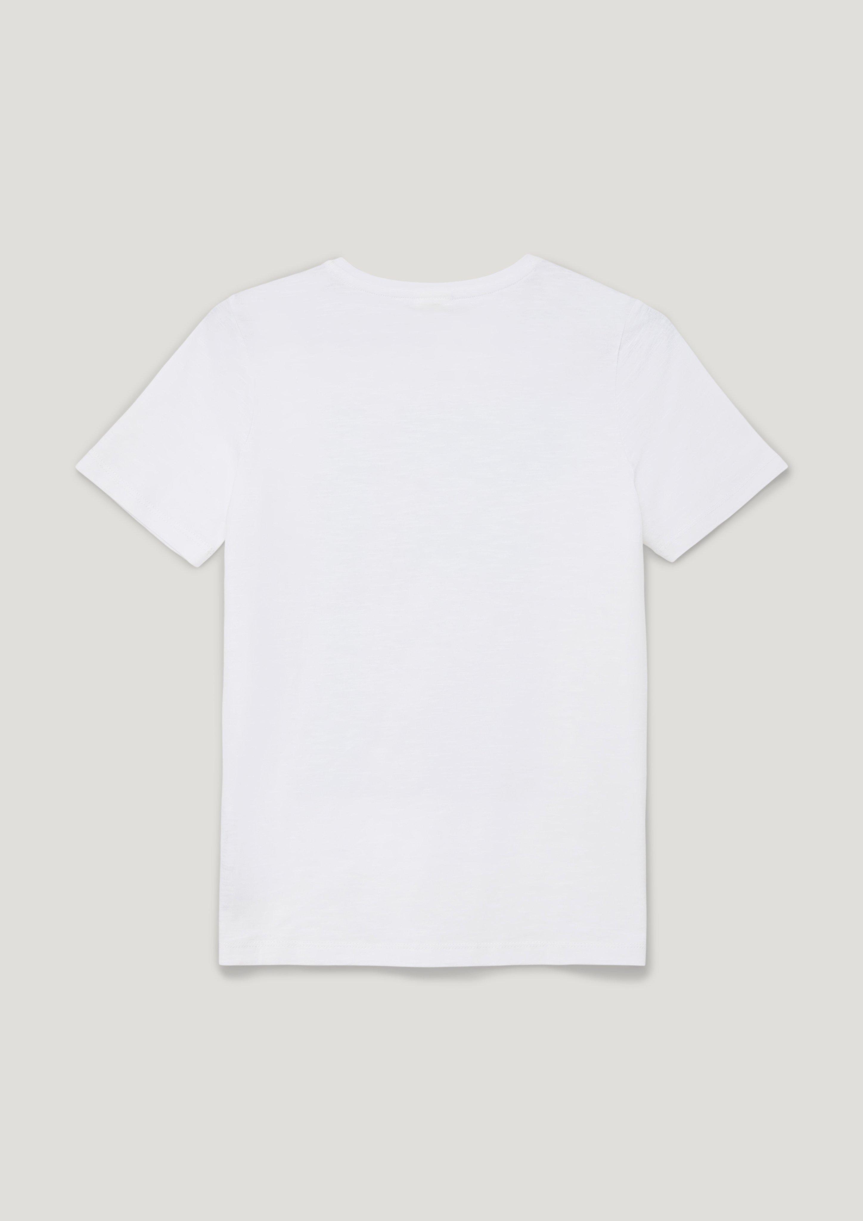 T-Shirt mit Flammgarnstruktur  2130507-0100