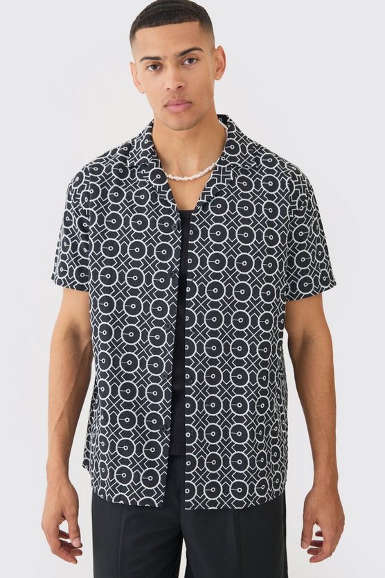 Besticktes Oversize Hemd