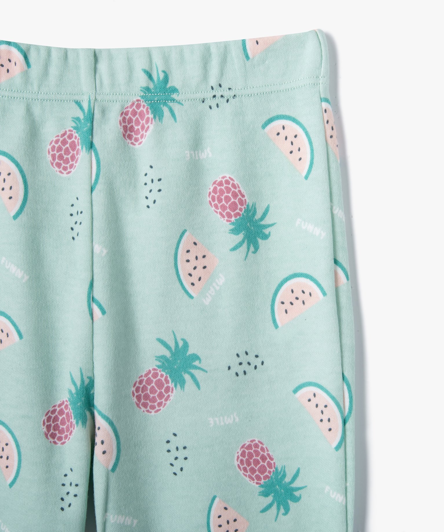 Pyjama bébé 2 pièces en jersey imprimé fruits ecru | GEMO