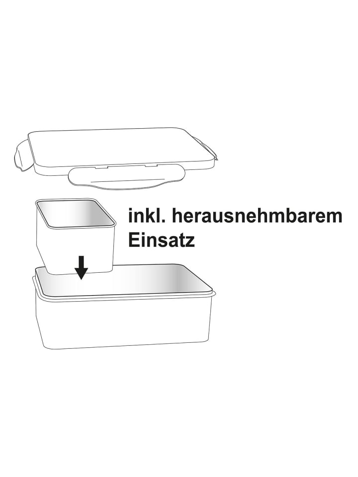 Geda Labels Brotdose Fußball Titel in Schwarz - 1100 ml günstig kaufen onesize