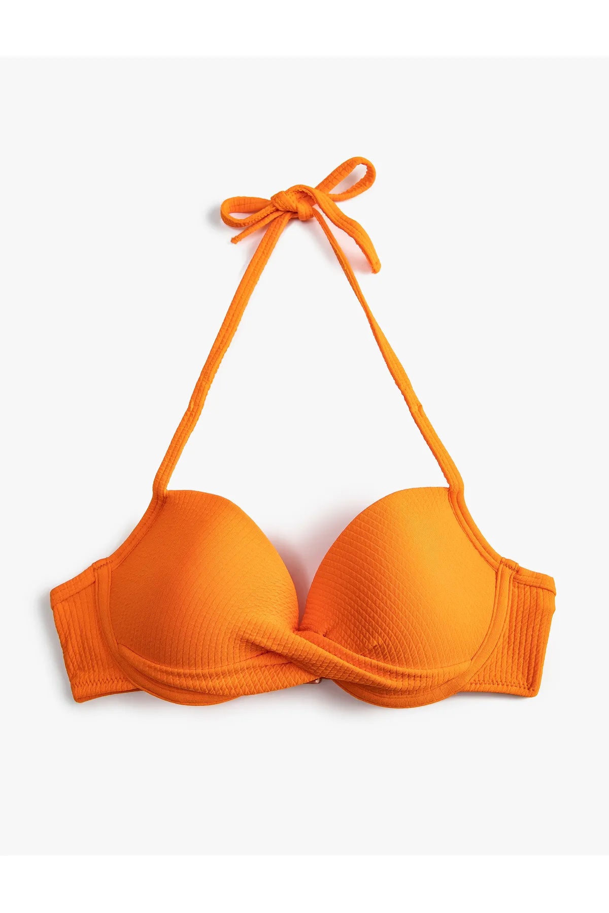 Koton  Strukturiertes Neckholder-Bikinioberteil