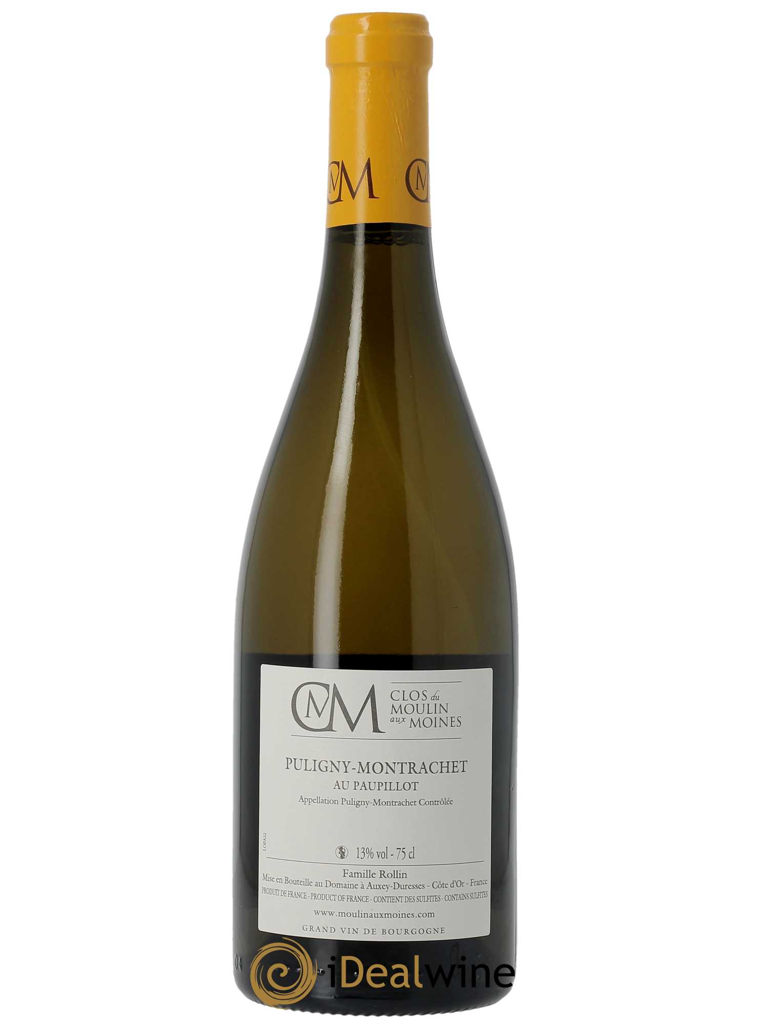 Puligny-Montrachet Au Paupillot Clos du Moulin aux Moines  2022 - Lot de 1 Bouteille