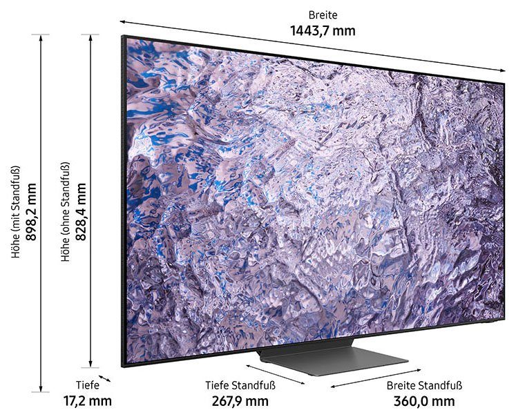 Samsung GQ65QN800CT LED-Fernseher (163 cm/65 Zoll, 8K, Smart-TV, Neo Quantum HDR 8K Plus, Neural Quantum Prozessor 8K, Gaming Hub)