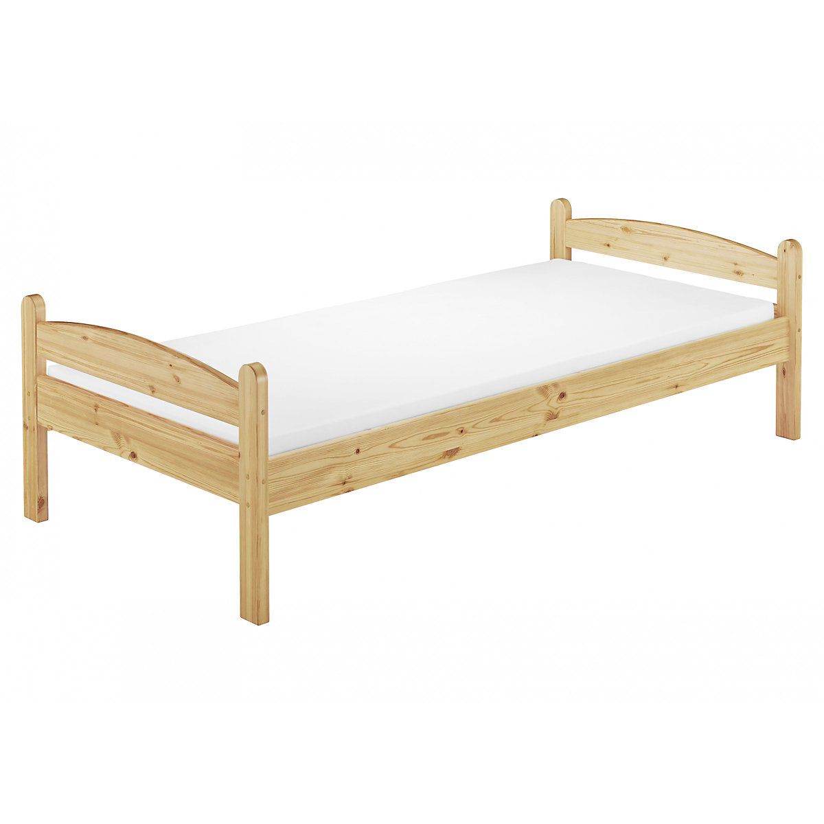 Einzelbett Massivholz Kiefer 80x200 mit Rost und Matratze