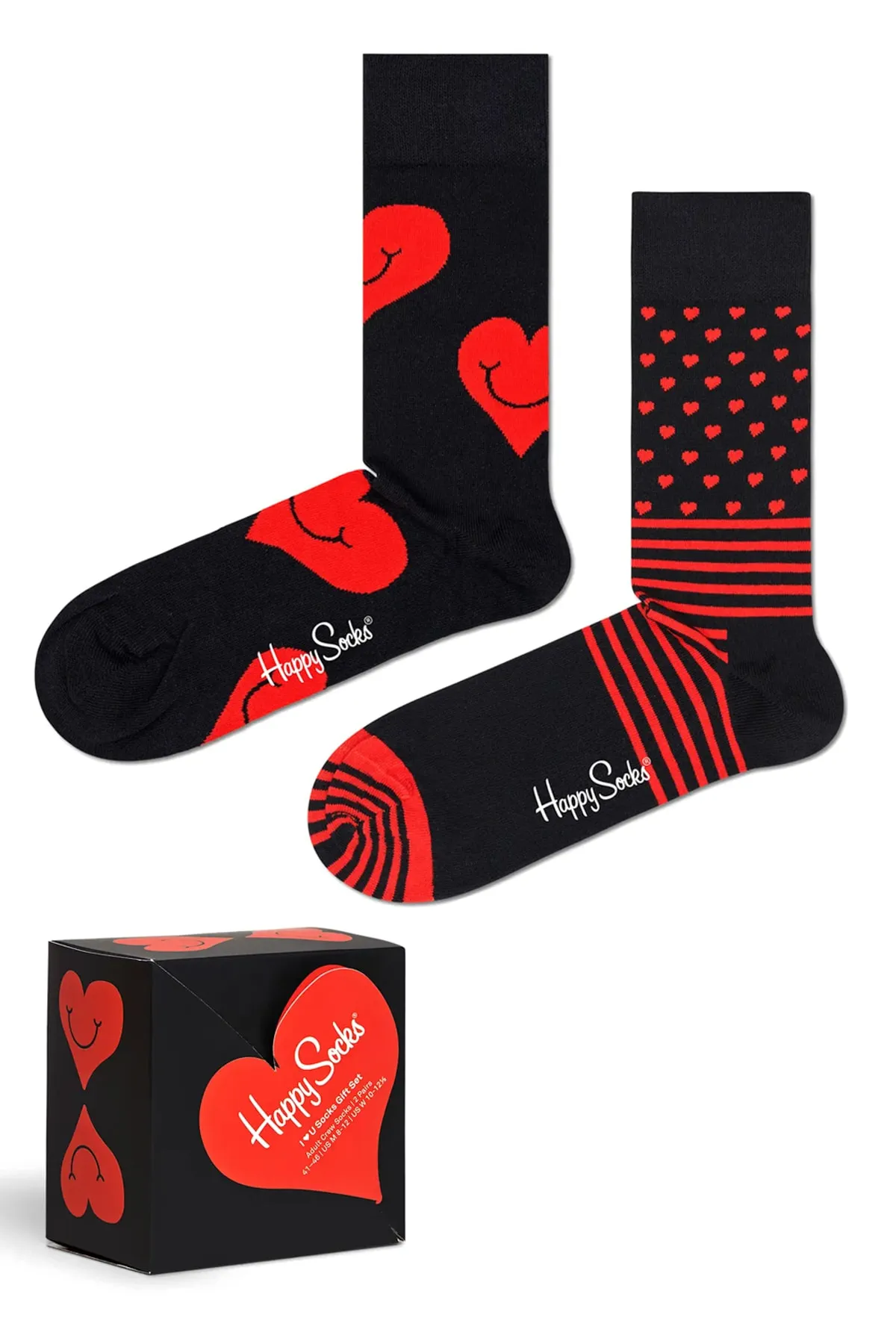 Happy Socks  2er-Pack Socken-Geschenkset „I Heart You“.