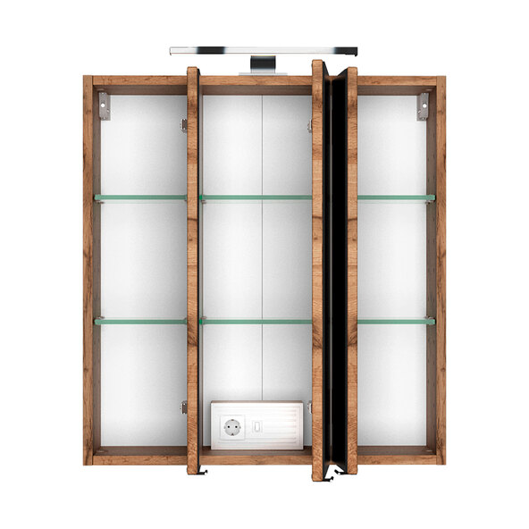 Spiegelschrank Lincoln, 60 cm, wotaneiche