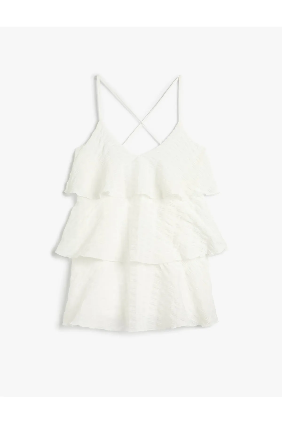 Koton  Strandkleid mit Trägern und Volant