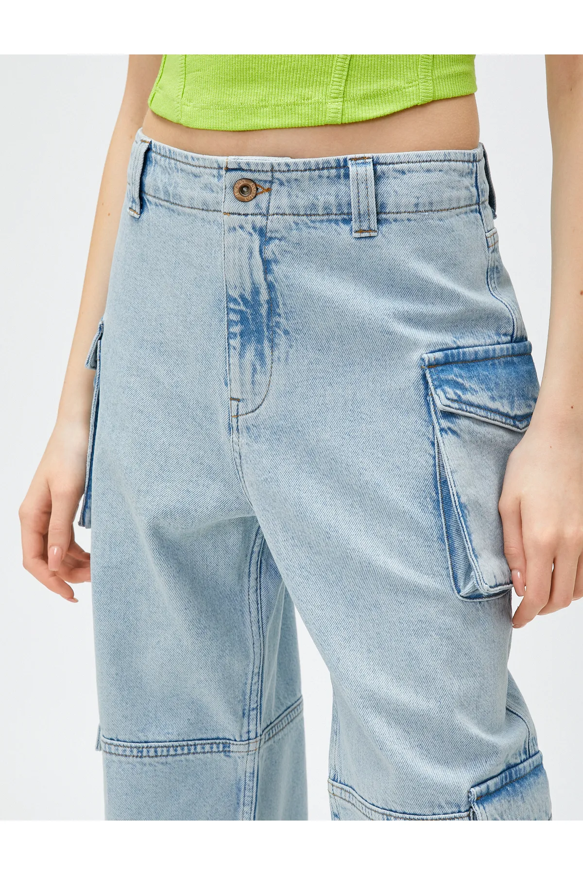 Koton  Cargo-Jeans mit hoher Taille – Bianca Jeans