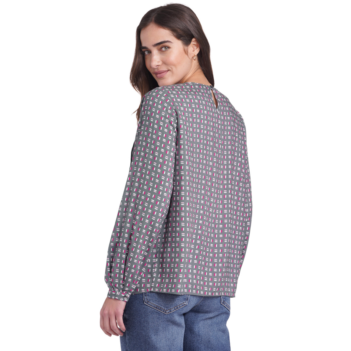 Damen Bluse mit Allover-Muster