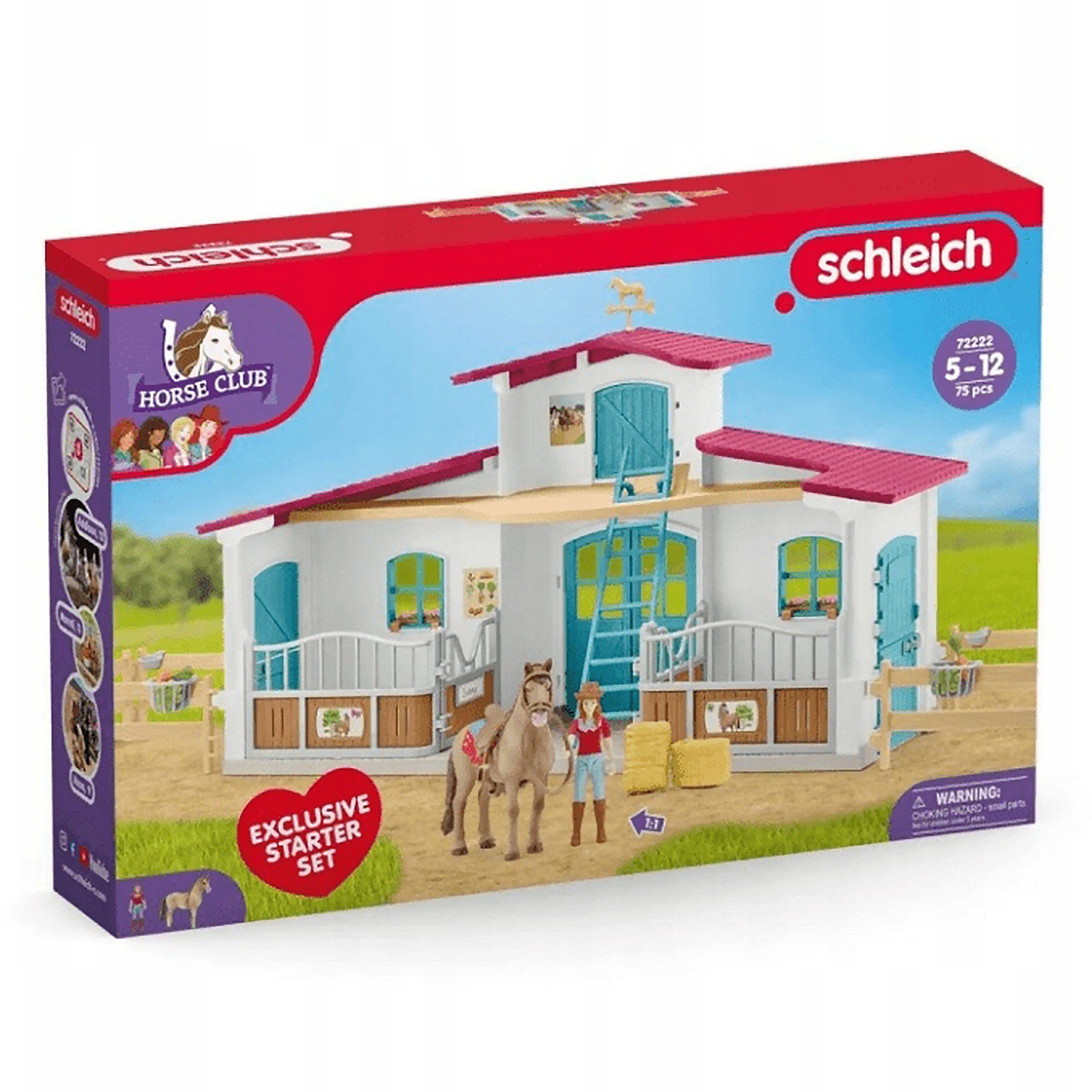 Sarcia.eu Spielfigur Schleich Horse Club - Pferdesportzentrum + Zubehör, ab 5 Jahren