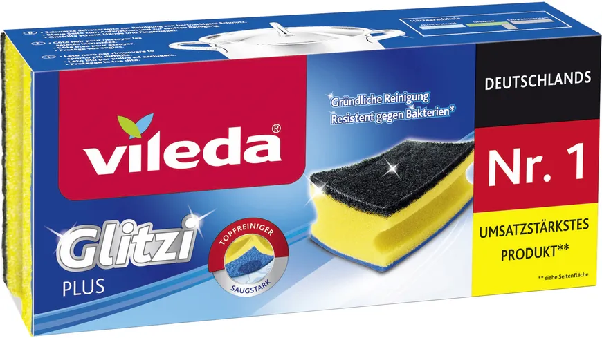 Vileda Glitzi Plus Topfreiniger Schwamm