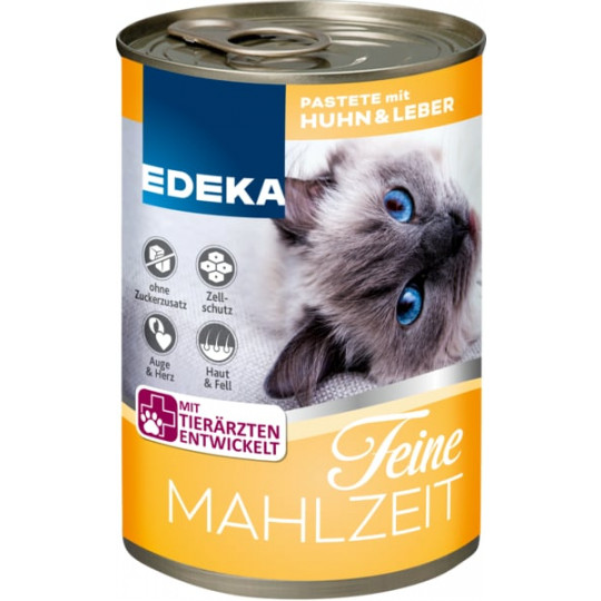 EDEKA Feine Mahlzeit Huhn & Leber 400G