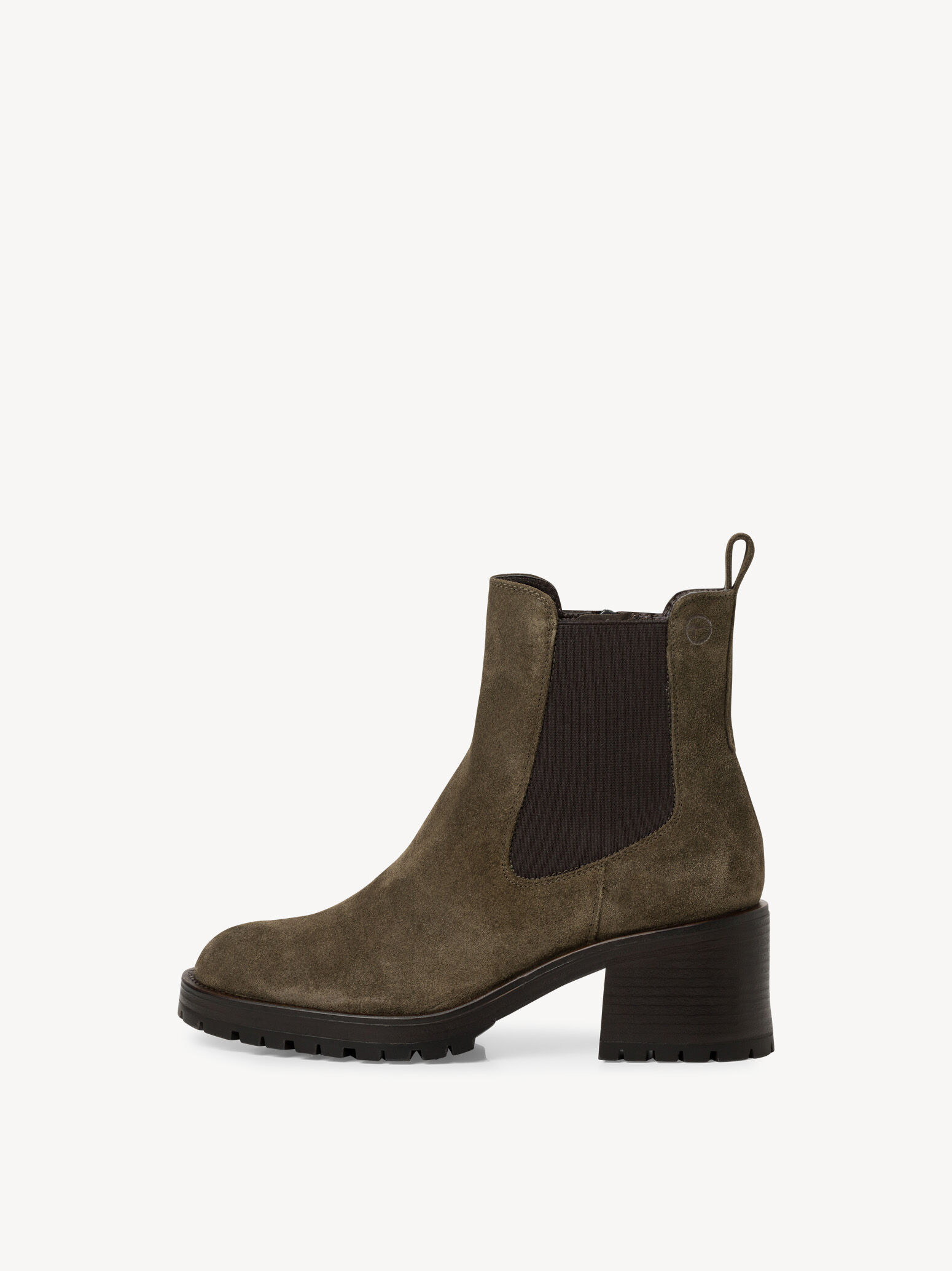 Bottine Chelsea en cuir - vert