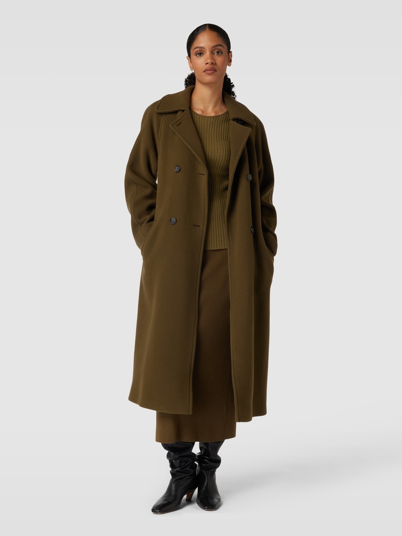 Longsleeve mit Leinen-Anteil in khaki