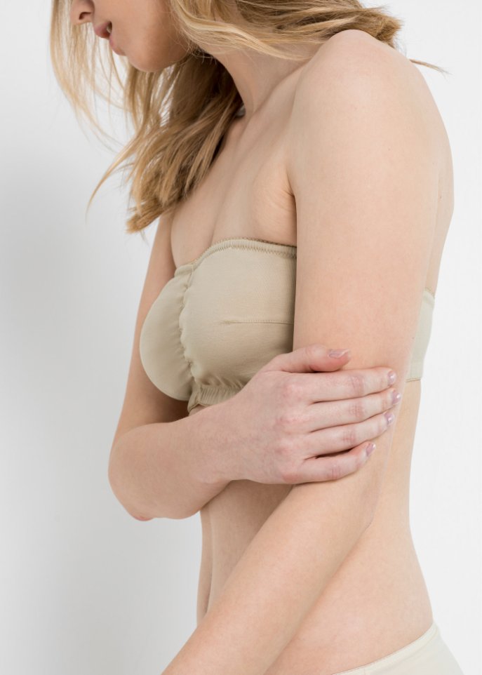 Bandeau BH (Cup A und B) mit Bio-Baumwolle (2er Pack)