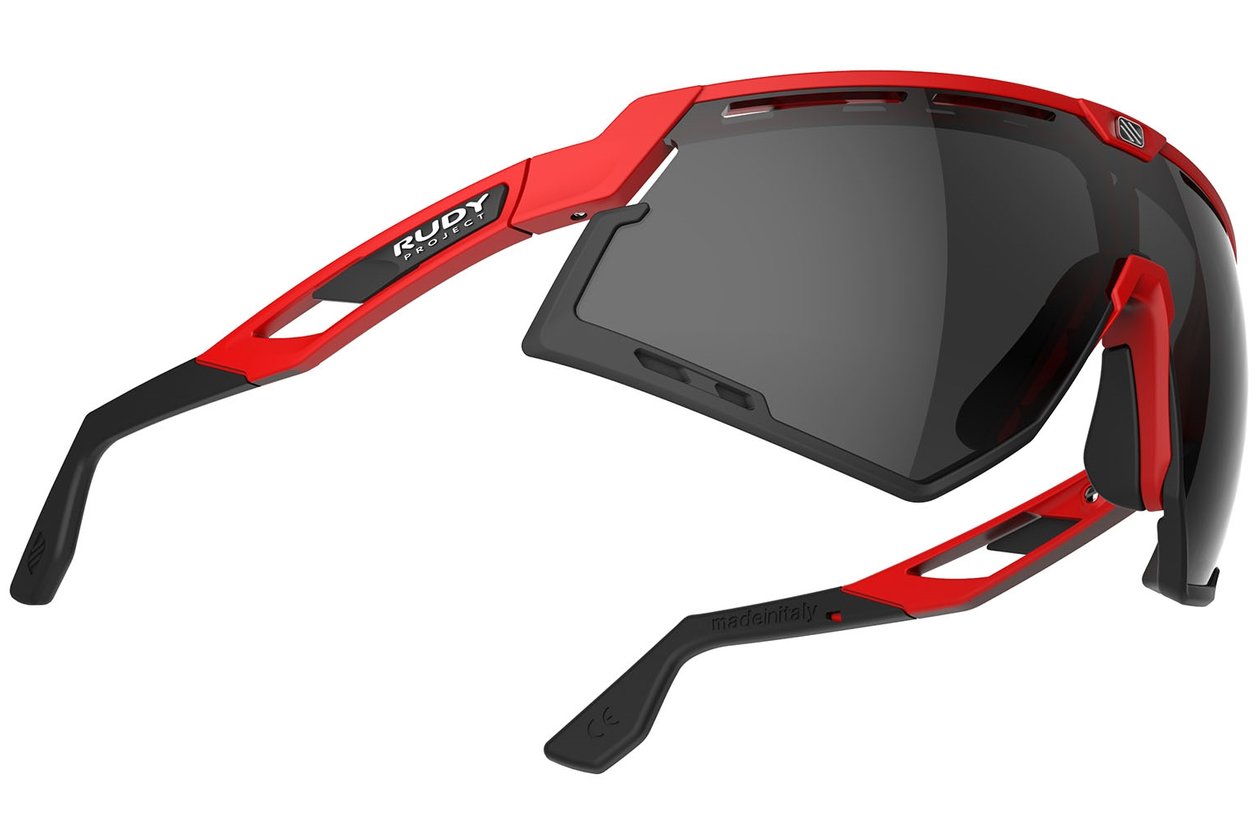 Rudy Project Defender Fire Red Matte - Smoke Black