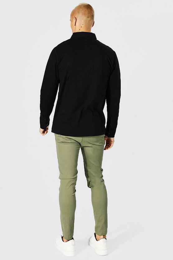 Langärmliges Jersey-Hemd