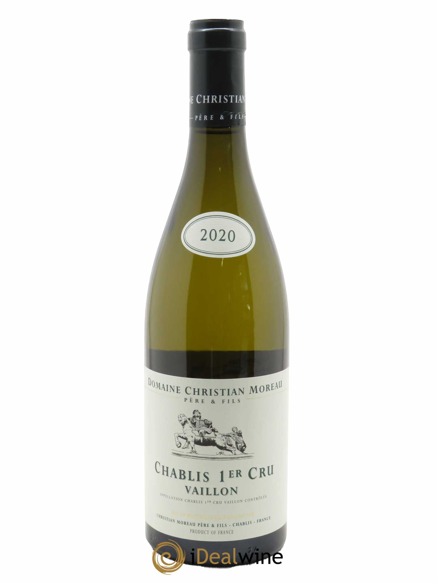 Chablis 1er Cru Vaillons Christian Moreau  2020 - Lot de 1 Bouteille