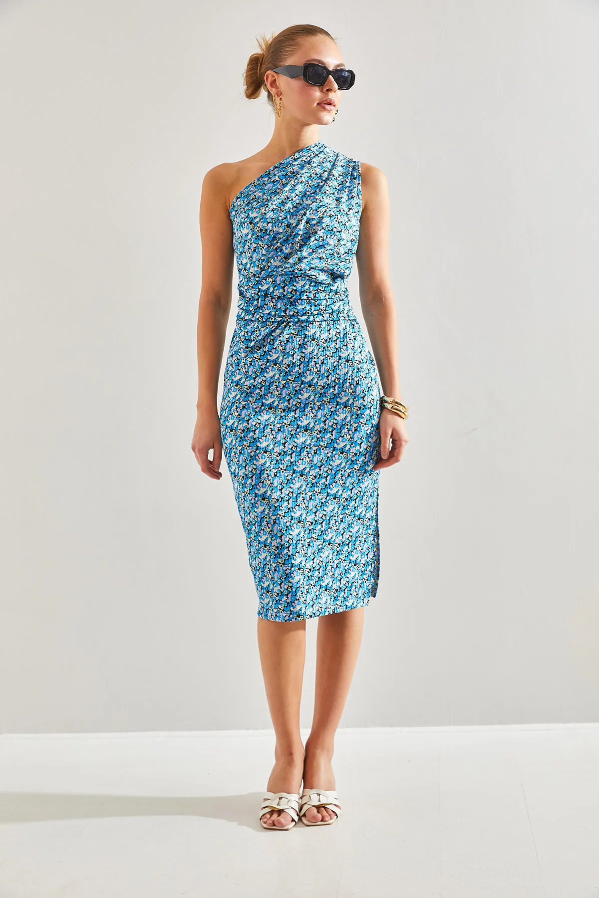 Bianco Lucci  Kleid - Blau - A-Linie