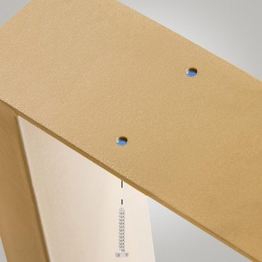 CLP Tischbein 2 Tischbeine Velden, Vierkantprofil, Metall, DIY