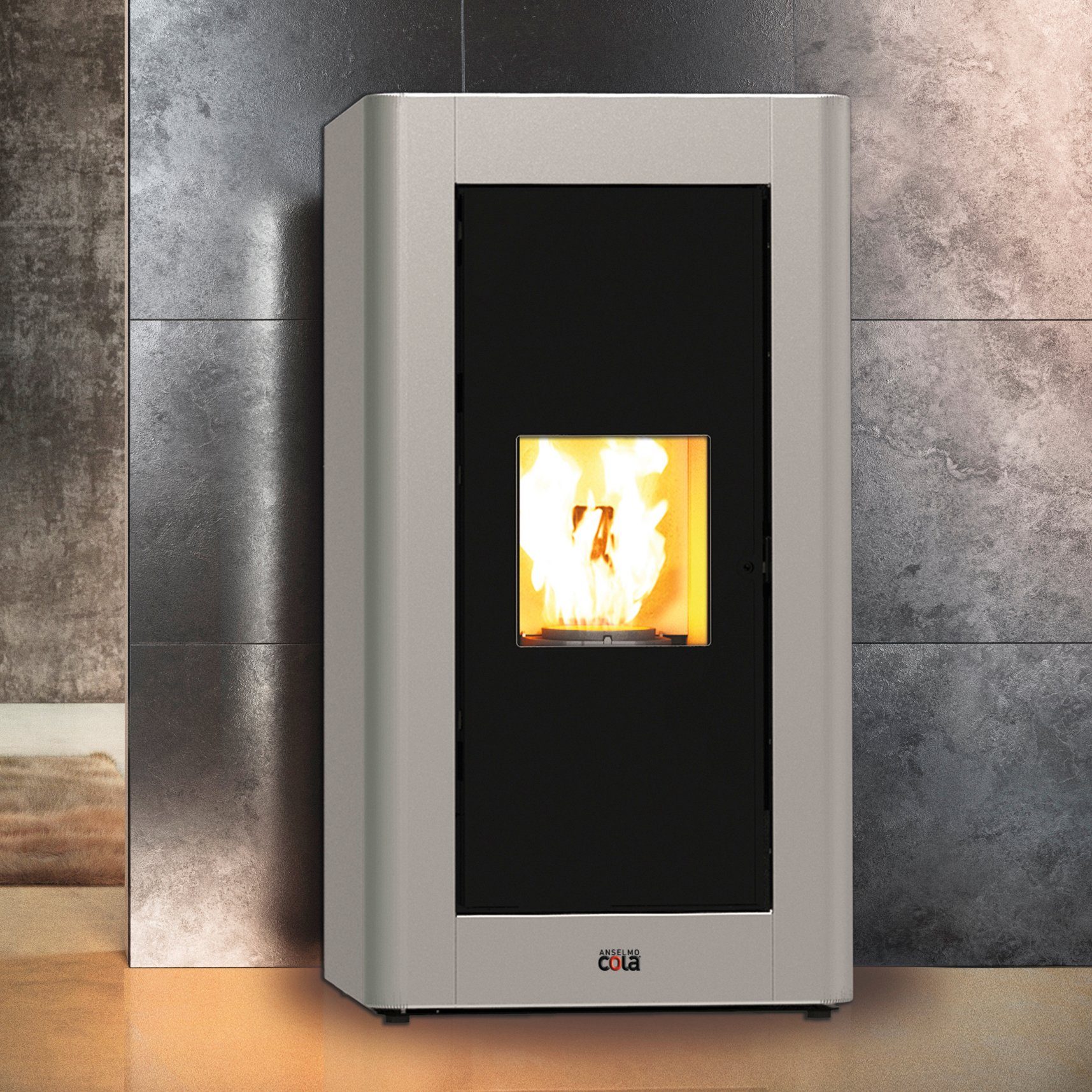 Blaze Pelletofen Rock, 1,4 kW, Dauerbrand, Stahl