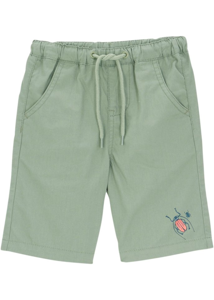 Jungen Canvas Bermuda mit Stretchbund, Regular Fit
