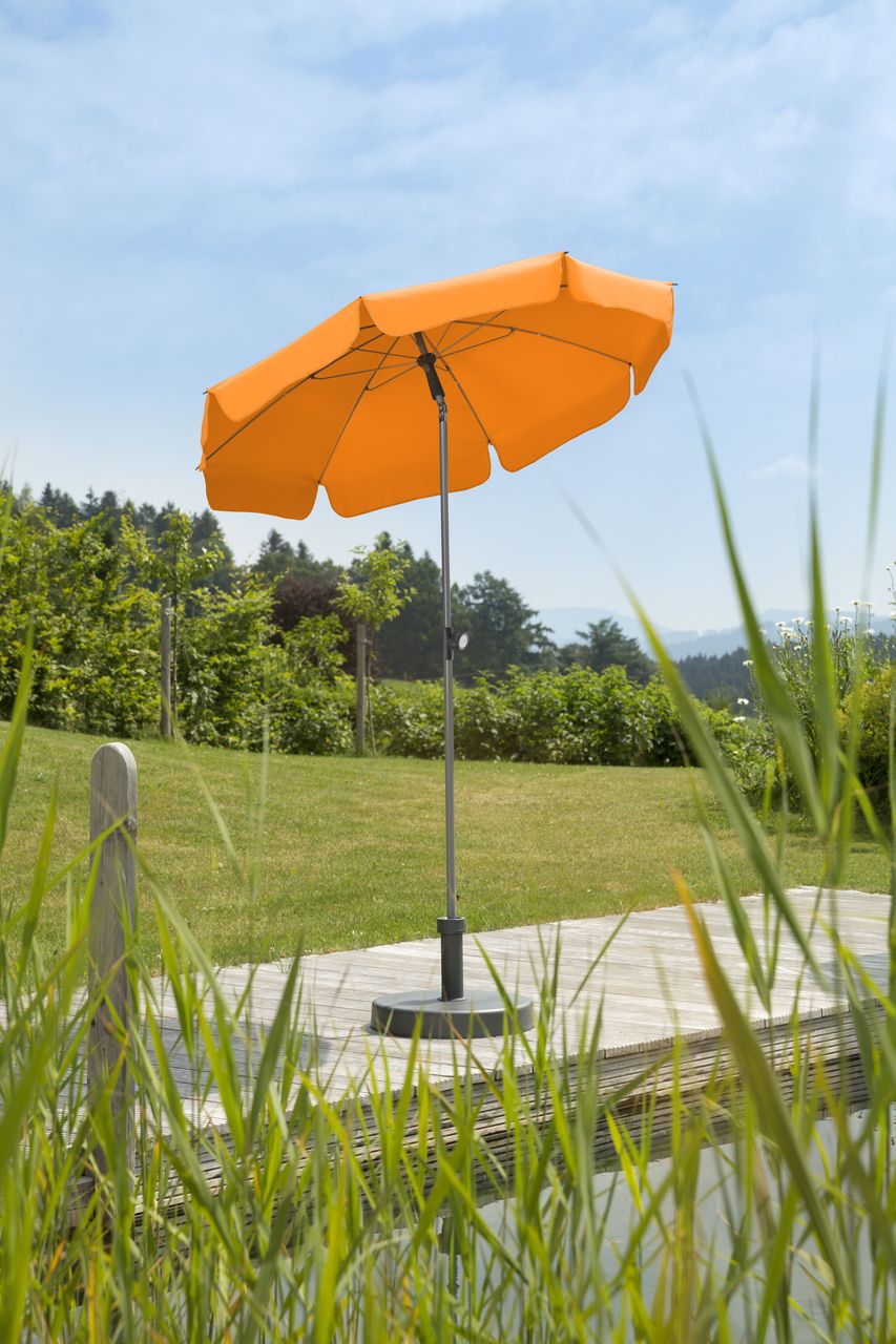 Schneider Schirme Schneider Sonnenschirm LOCARNO, ca. 150 cm Ø, mandarine