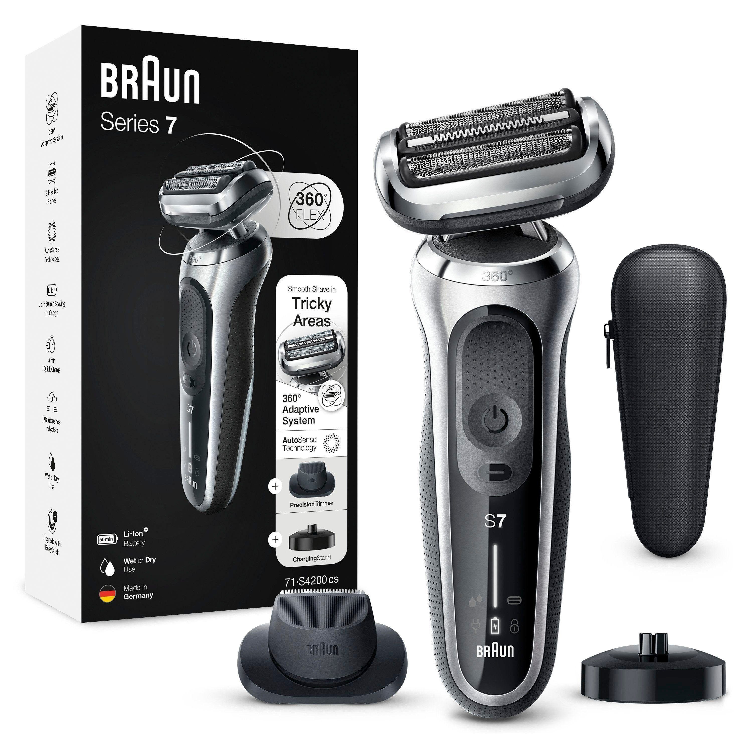 Braun Elektrorasierer Series 7 71-S4200cs, Wet&Dry, Präzisionstrimmer